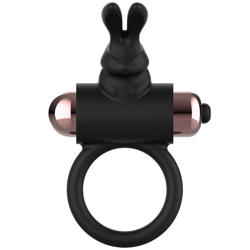 Cockring with black/gold vibrator
