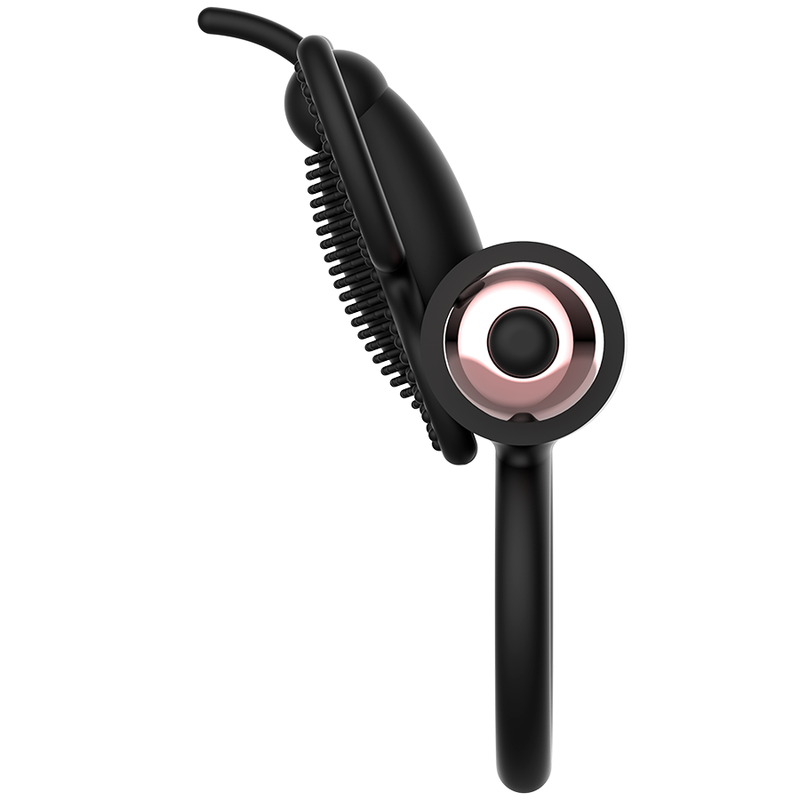 COQUETTE CHIC DESIRE - BUTTERFLY COCKRING WITH VIBRATOR BLACK/GOLD