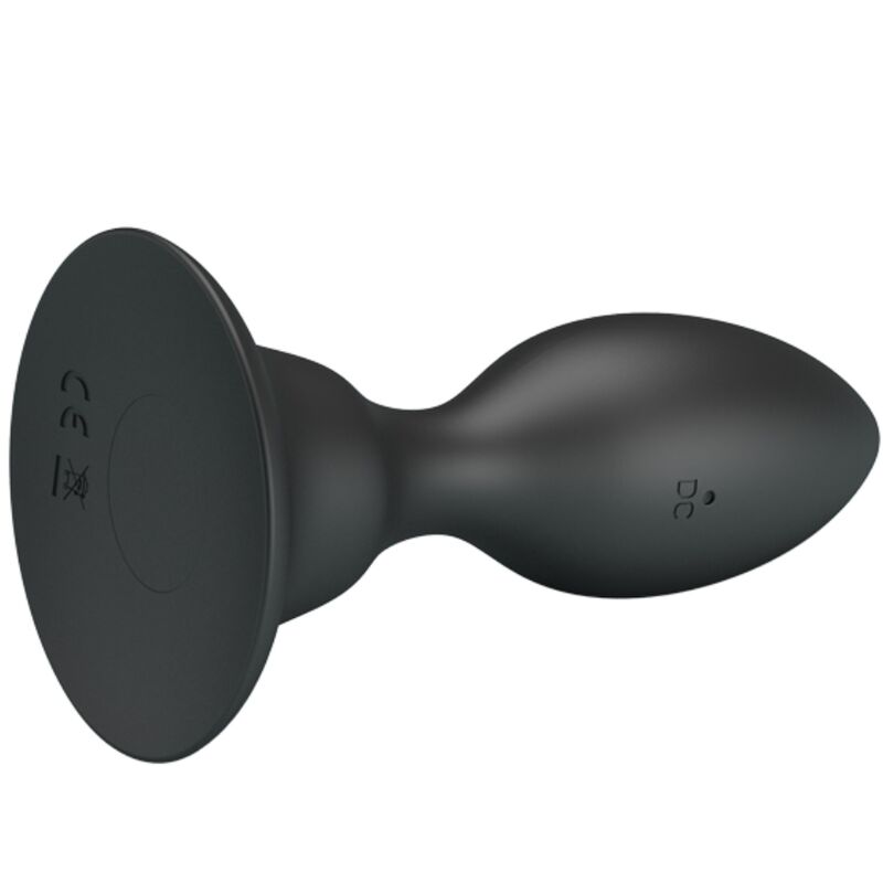 Anal plug with remote control black vibration