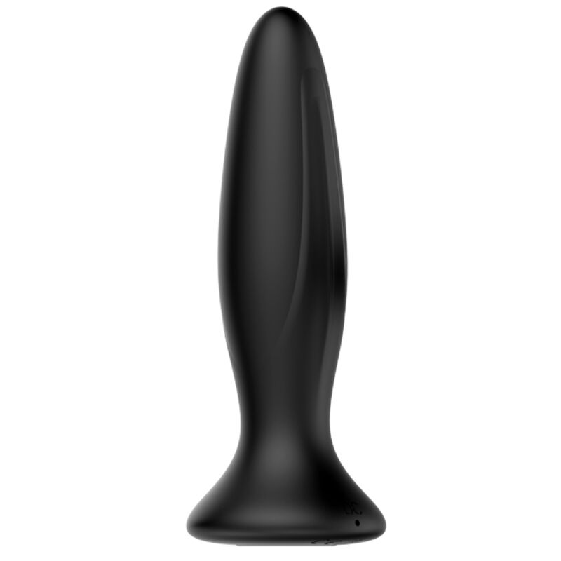 Rechargeable black vibrating anal plug