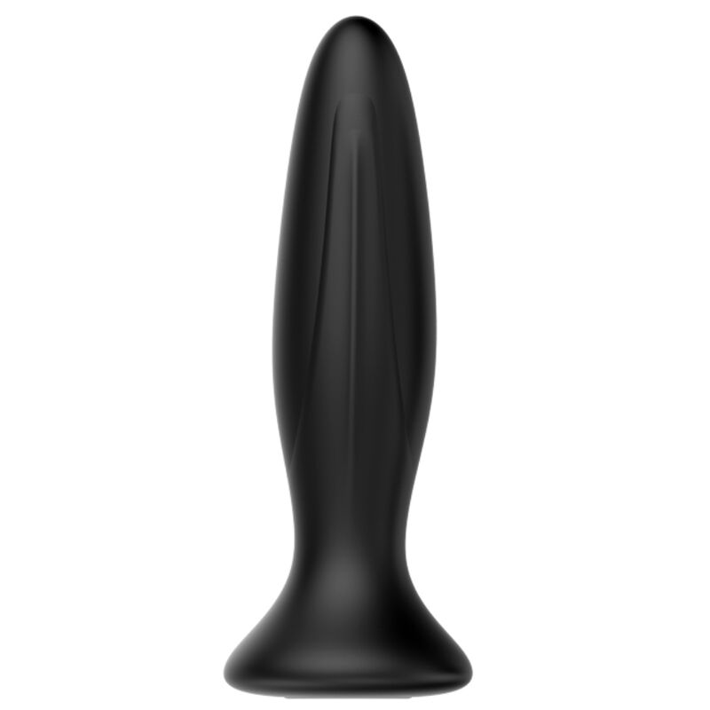 Rechargeable black vibrating anal plug