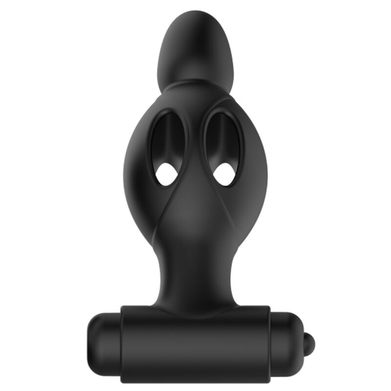 Silicone anal plug with vibration