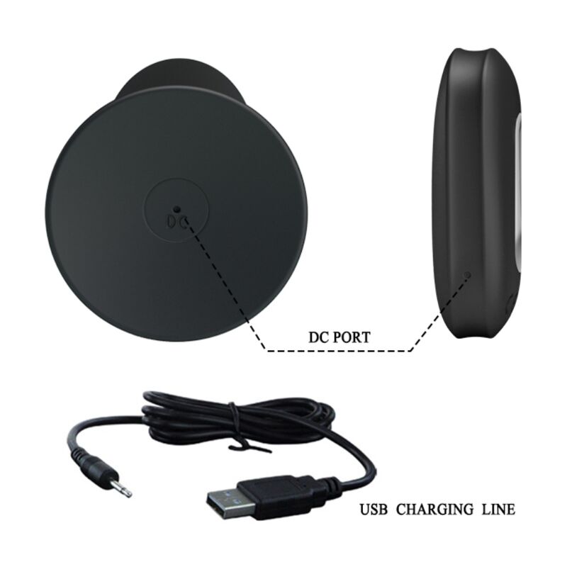 Anal plug with remote control black vibration