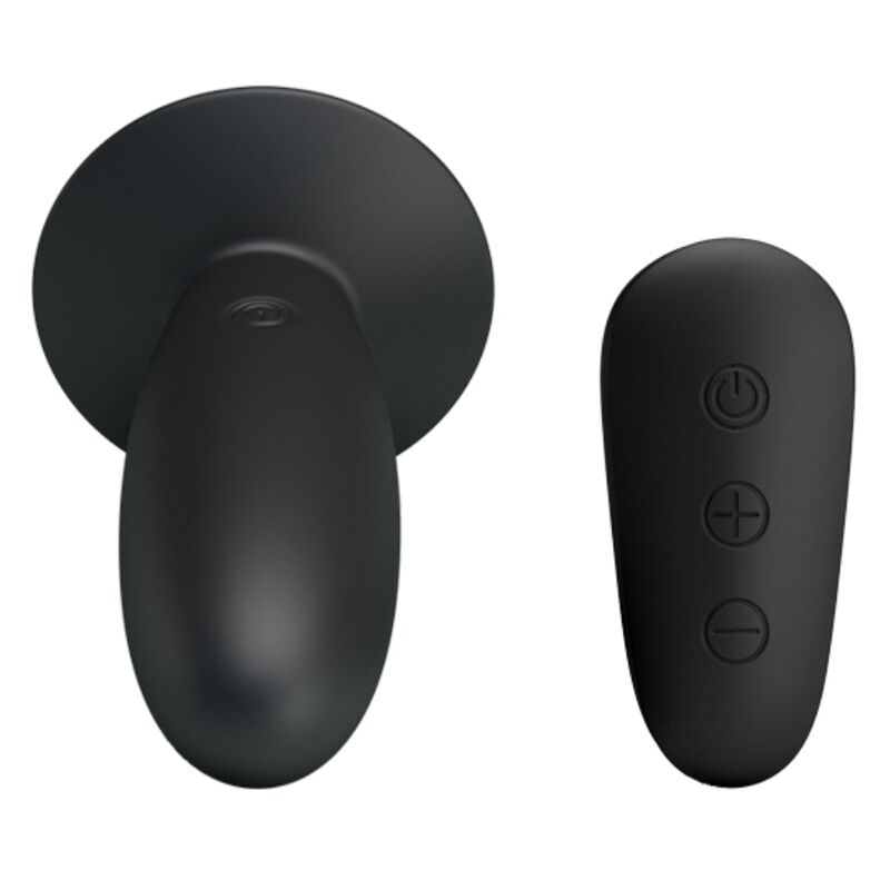 Anal plug with remote control black vibration