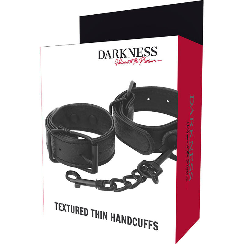 Wide and thin textured handcuffs