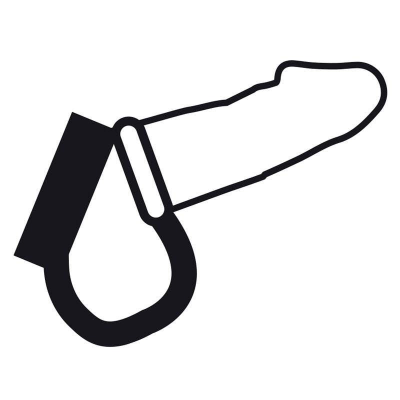 BDSM cock and testicle ring