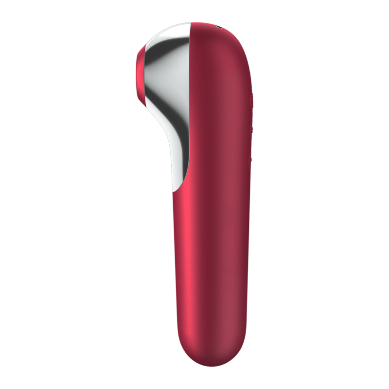 Dual love vibrator and suction with red pulsed air