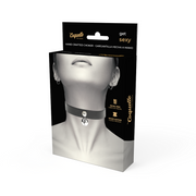 Women's vegan leather necklace rattle accessory