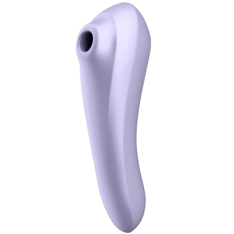 Purple dual pleasure air pulse vibrator