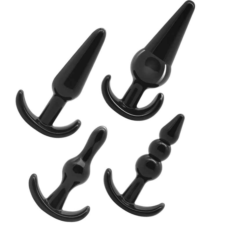 Set of 4 anal plugs
