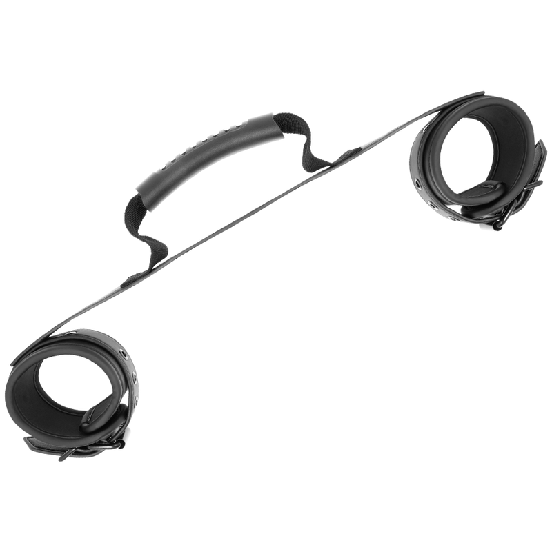 Neoprene lined handcuffs with handle