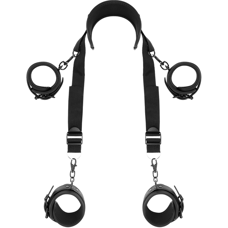 Master position with 4 noprene-lined handcuffs