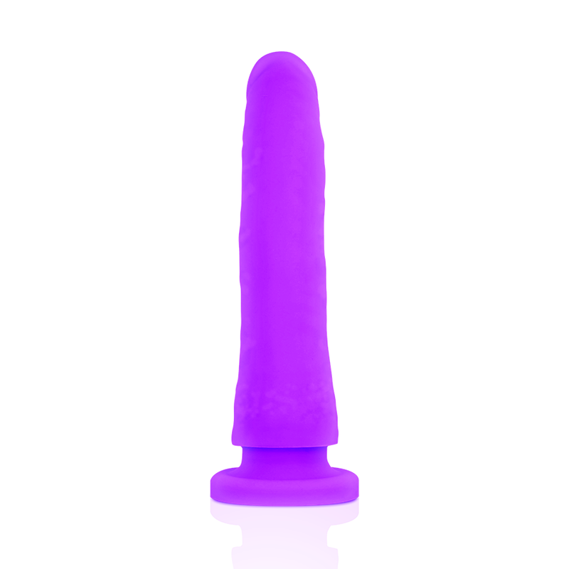 Toys medical dildo lilac silicone 17 cm -o- 3 cm