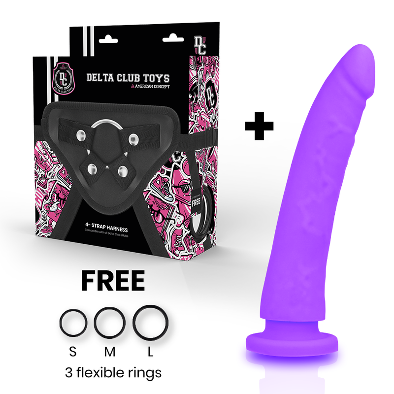 Toys arnes + dong silicone purple 20 cm -o- 4 cm