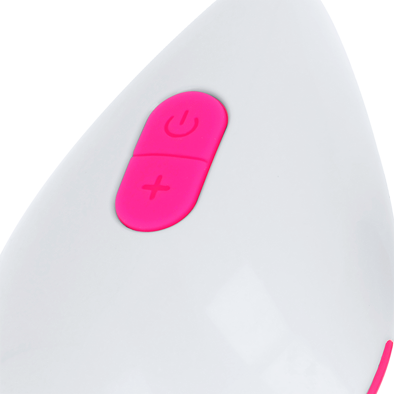 Textured Vibrating Egg 10 Modes Pink and White