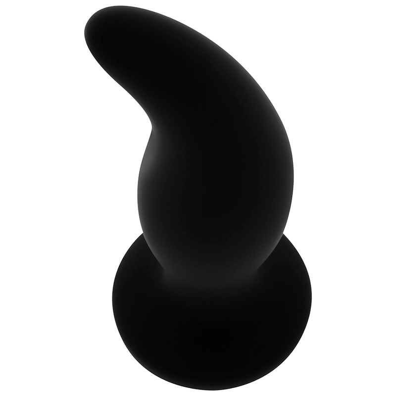 Curved silicone anal plug point p 12 cm