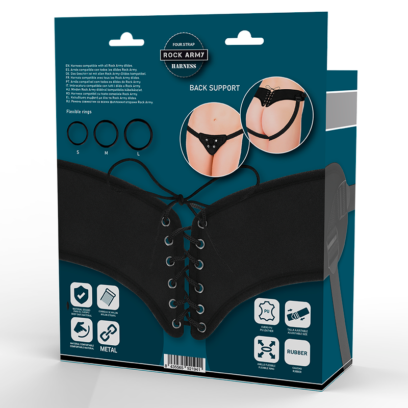 Adjustable harness and flexible rings