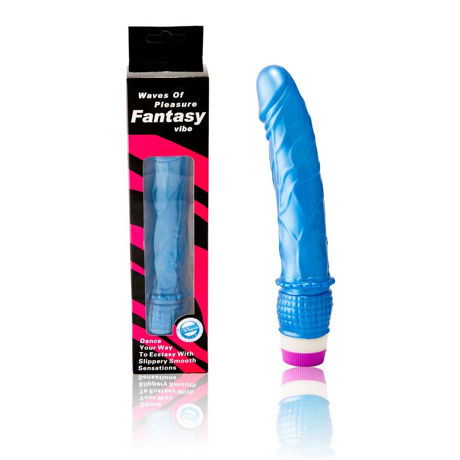 Waves of Pleasure Vibrator 23 cm Blue