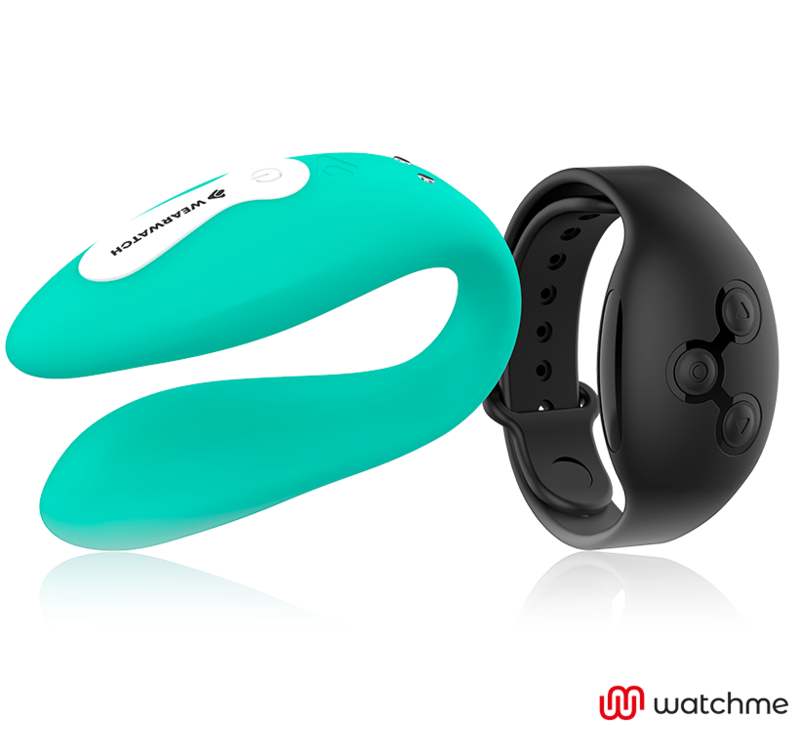 Watchme Aquamarine/Jet Dual Technology Vibrator