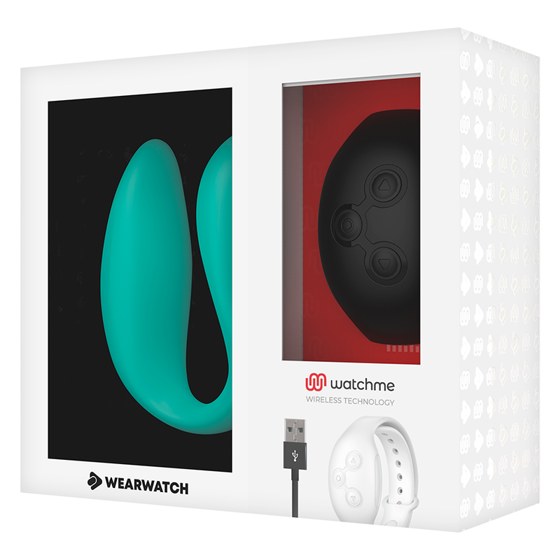 Watchme Aquamarine/Jet Dual Technology Vibrator