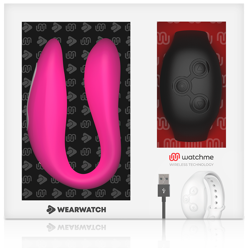 Watchme fuchsia/azabache dual technology vibrator