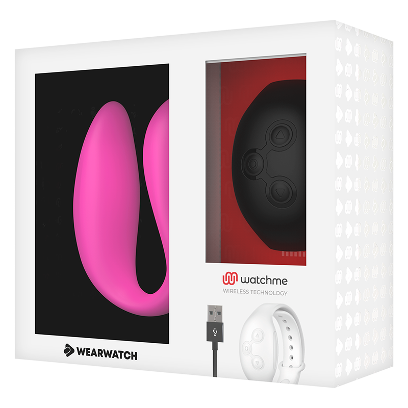 Watchme fuchsia/azabache dual technology vibrator