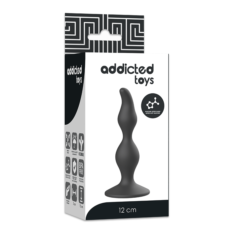 Anal sex plug 12 cm black
