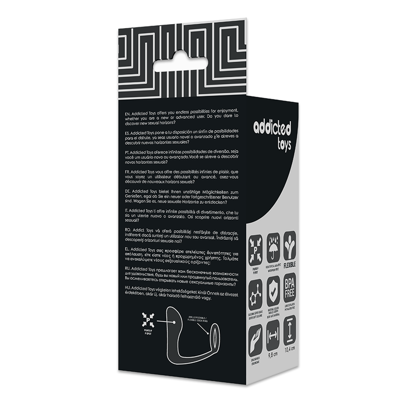 Anal plug with black silicone ring