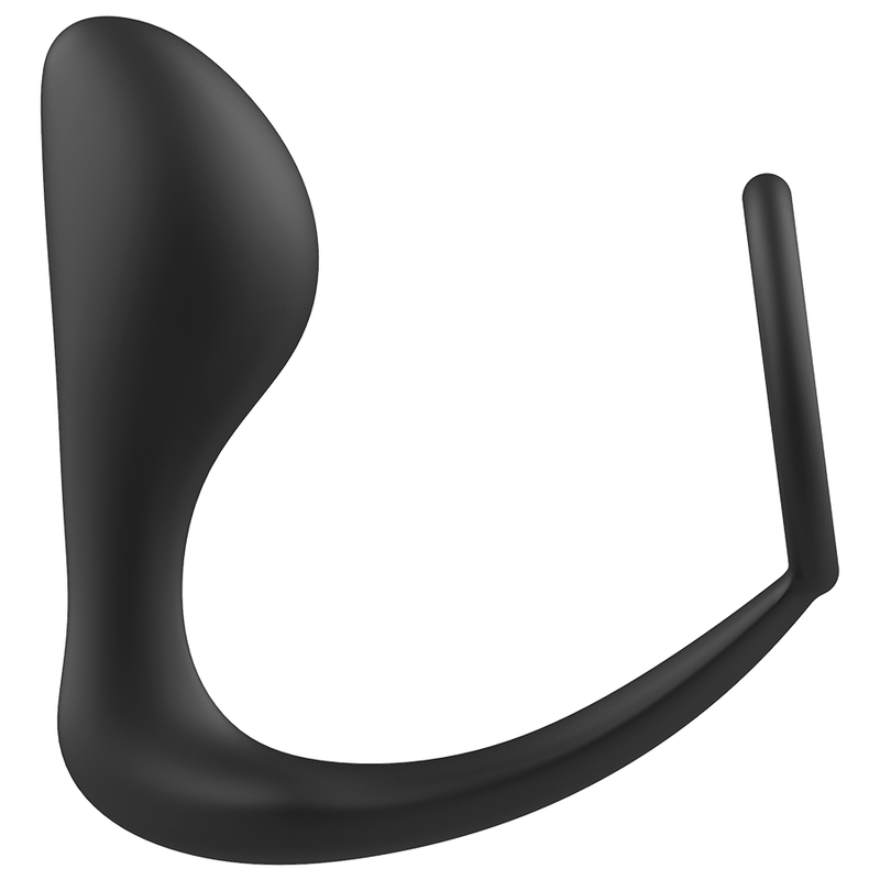 Anal plug with black silicone ring