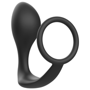 Anal plug with black silicone ring