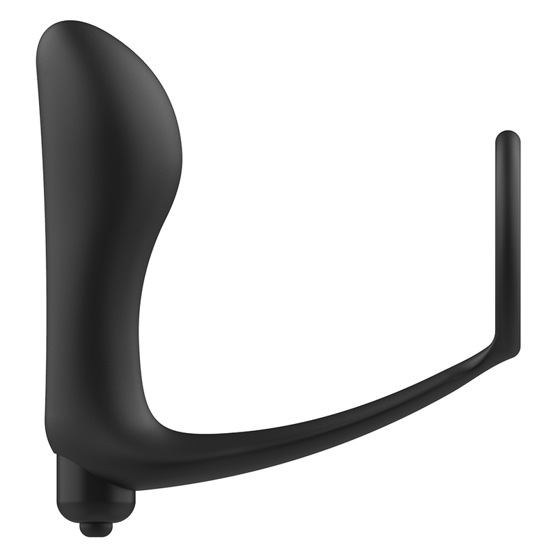 Vibrating anal plug with penis ring