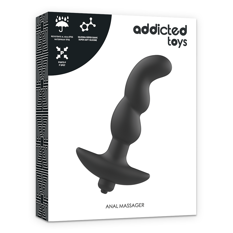 Anal massager with black vibration model 2