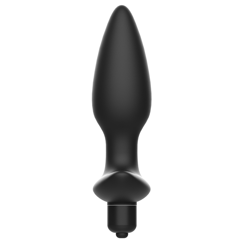 Anal plug massager with black vibration
