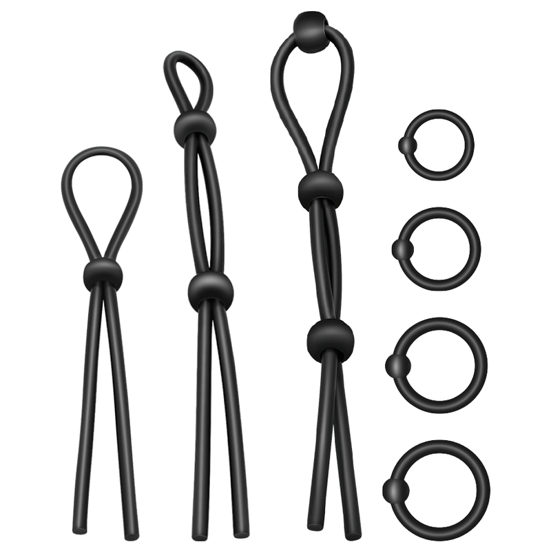 7-Piece Flexible Silicone Cock Ring Set