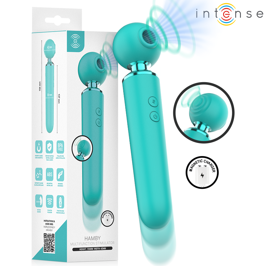 INTENSE - HAMBY STIMULATEUR MULTIFONCTIONNEL À SUCCION ET VIBRATION