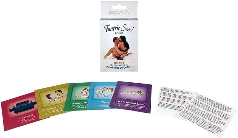 Jeu de Cartes Sexe Tantrique 50 Cartes Multilingue pour Couples - Kheper Games