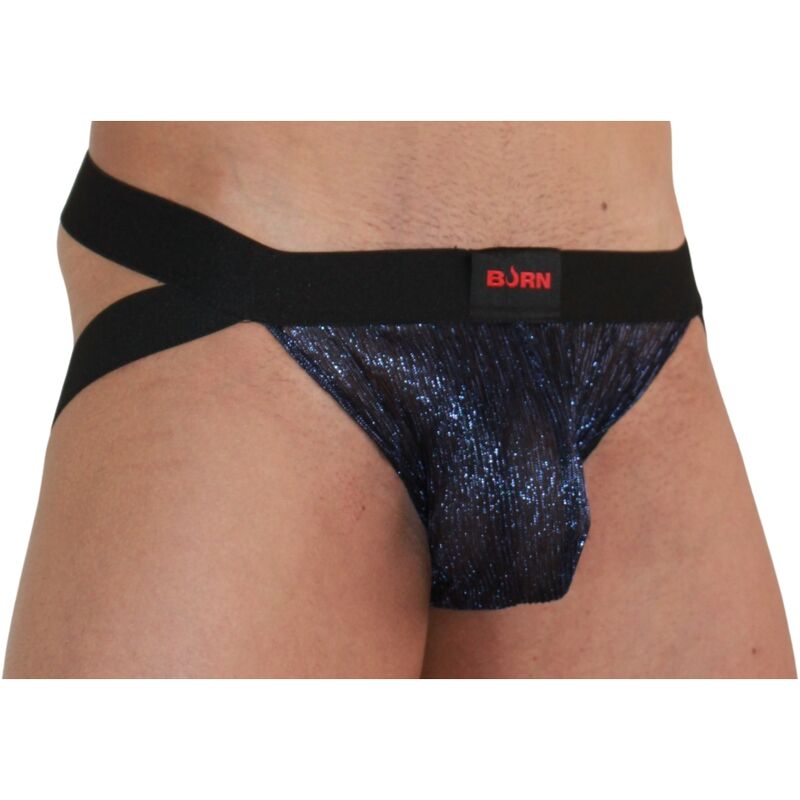 Jockstrap Homme Bleu Brillant Maintien Sexy 4 Tailles - Burn