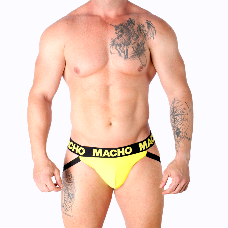 Jockstrap Lycra Homme Fesses Ouvertes - Macho Underwear
