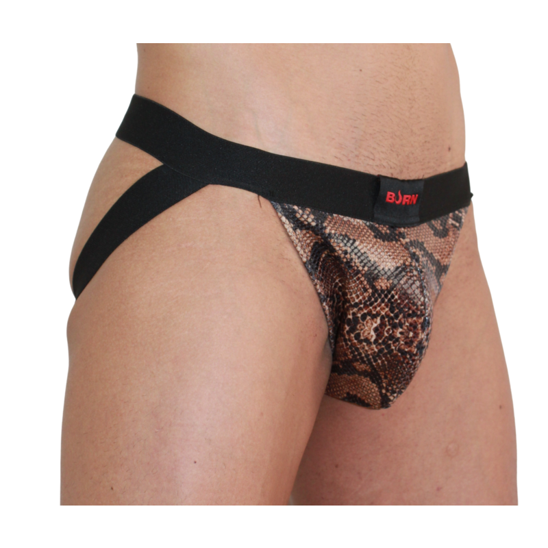 Jockstrap Sexy Snake Coupe Échancrée Maille Respirante 4 Tailles - Burn