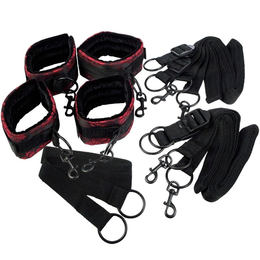 Kit de Contention Lit Scandal Sangles Réglables Brocart - CalExotics
