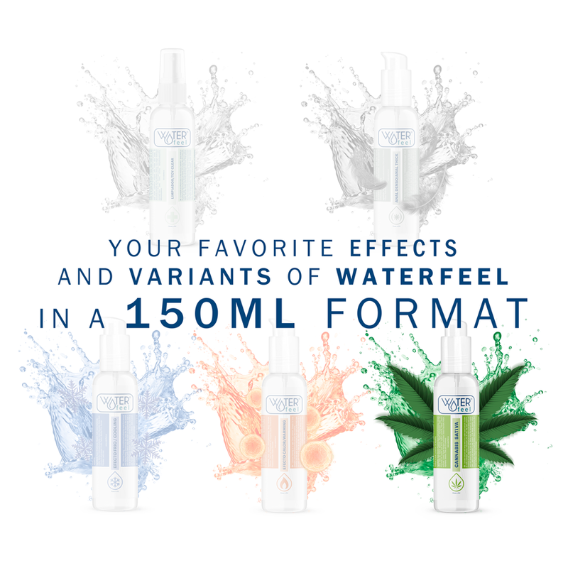Lubrifiant Eau Cannabis Huile de Chanvre Arôme Unique 150 ml - Waterfeel