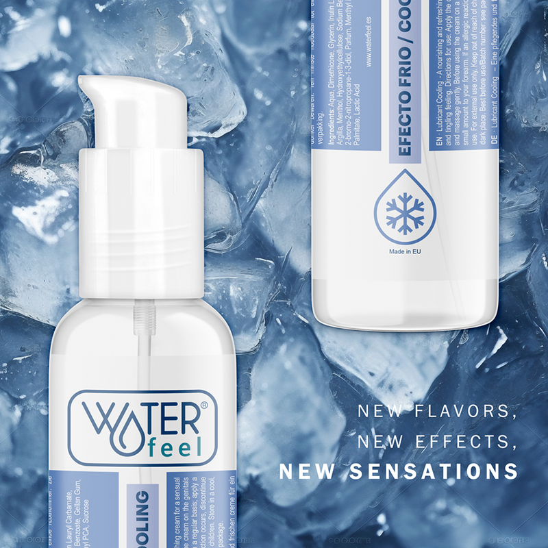 Lubrifiant Effet Froid à Base d'Eau Sensation Picotante 150 ml - Waterfeel