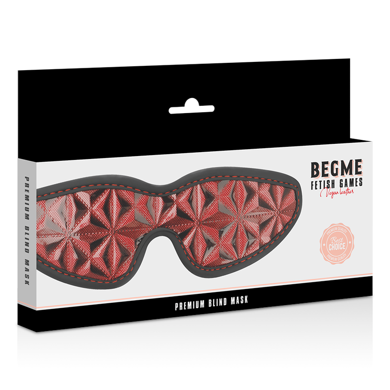 Masque Bandeau BDSM Premium Doublure Néoprène Réglable - Begme