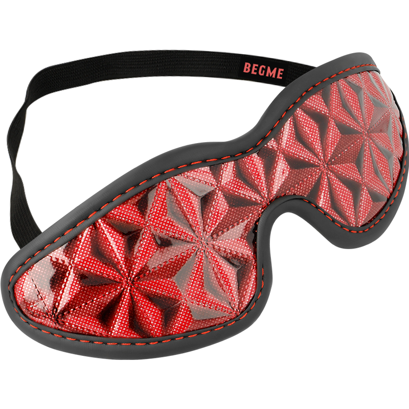 Masque Bandeau BDSM Premium Doublure Néoprène Réglable - Begme