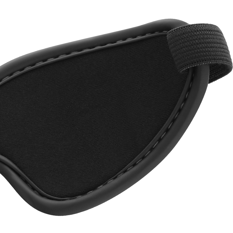 Masque Bandeau Yeux BDSM Black Edition Néoprène Réglable - Begme