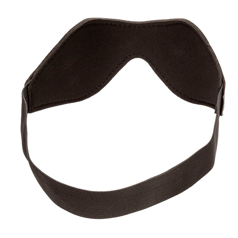 Masque BDSM Black-Out Nocturnal Cuir Doublure Néoprène - CalExotics