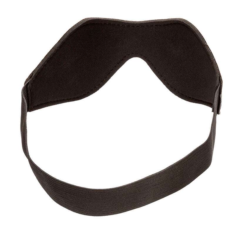 Masque BDSM Black-Out Nocturnal Cuir Doublure Néoprène - CalExotics
