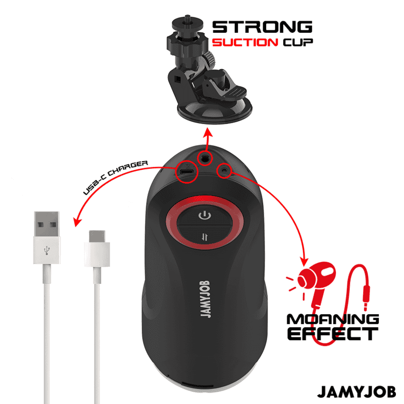 Masturbateur Automatique Gravity 5 Modes d'Aspiration Rechargeable - Jamyjob