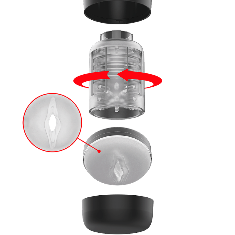 Masturbateur Automatique Tornado Rotation 360° 10 Modes Mains Libres - Jamyjob