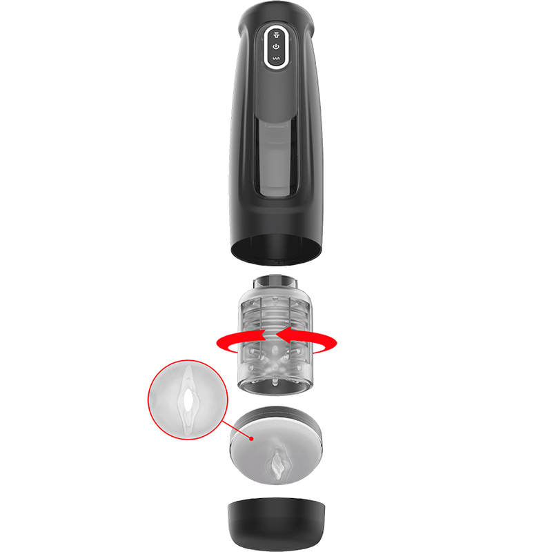 Masturbateur Automatique Tornado Rotation 360° 10 Modes Mains Libres - Jamyjob